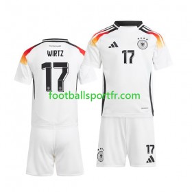 Tenue Allemagne Florian Wirtz 17 Enfant Domicile UEFA Euro 2024 Maillot de Foot